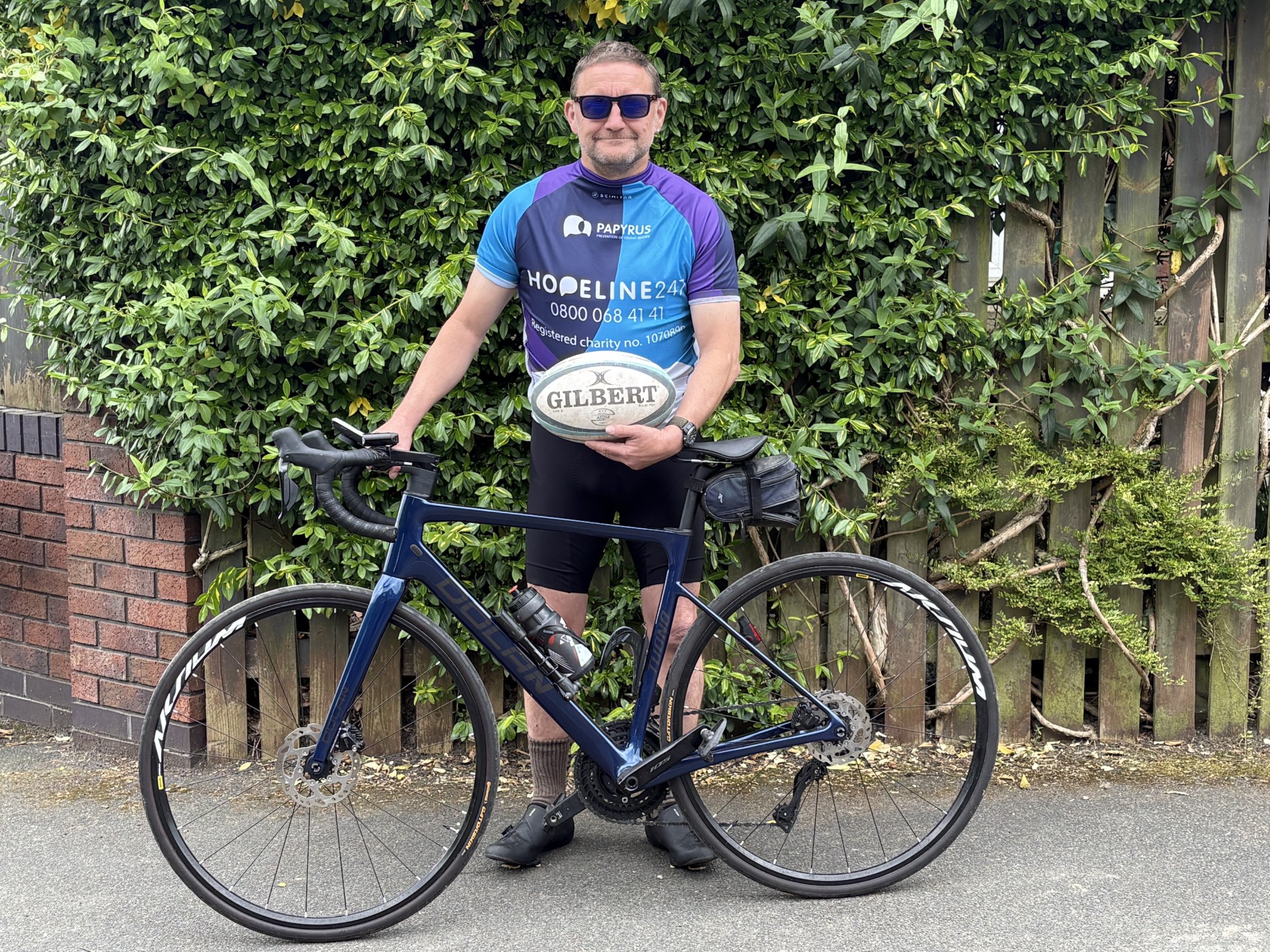 Wigan rugby coach on epic bike ride for suicide prevention